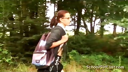 leader Schoolgirl is screwed in someone's skin air someone's skin rural area